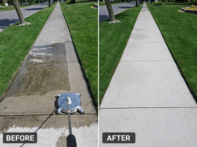 Before and after — Sidewalk Restoration