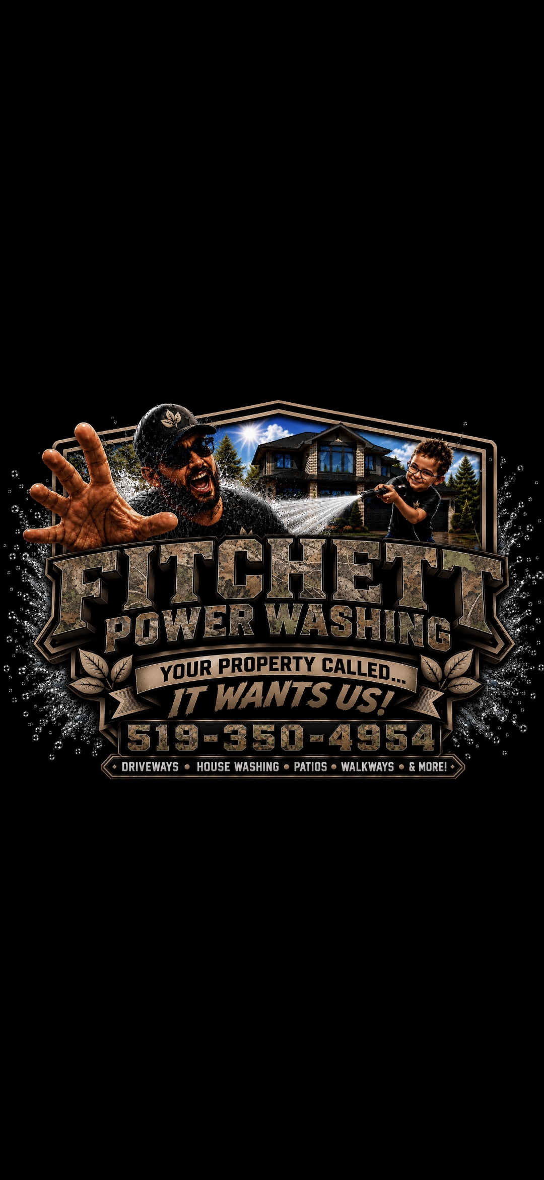 Fitchett Power Washing team in action